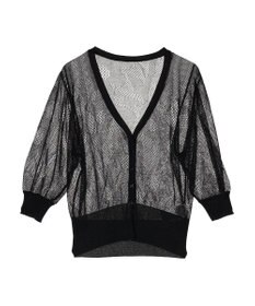 earth music&ecology 花柄シアーカーディガン