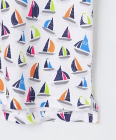 23区GOLF 【MEN/キングサイズ】【吸水速乾・UVケア】マルチヨットプリント 半袖ポロシャツ