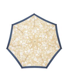 MOONBAT LANVIN en Bleu 折りたたみ傘 バイカラーデイジー サテンプリント 大きめ55cm