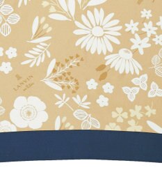 MOONBAT LANVIN en Bleu 折りたたみ傘 バイカラーデイジー サテンプリント 大きめ55cm