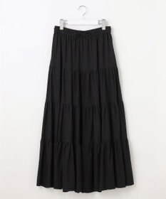 23区 【SLOW/一部店舗限定】ブライトリネン  ティアード スカート