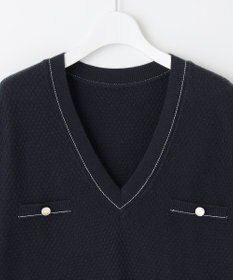 Feroux 【セットアイテム】2WAYリボンタイ ワンピース × ニット ベスト