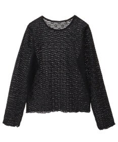 CRAFT STANDARD BOUTIQUE 花柄レースシャーリングプルオーバー