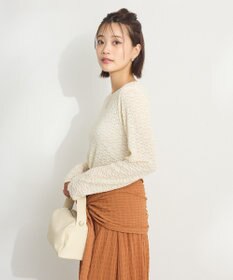 CRAFT STANDARD BOUTIQUE 花柄レースシャーリングプルオーバー