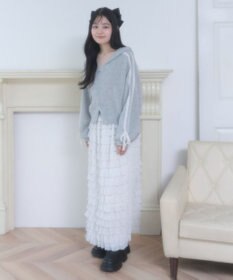 WEGO レースリボンニットパーカー