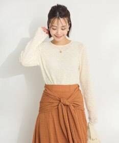 CRAFT STANDARD BOUTIQUE 花柄レースシャーリングプルオーバー
