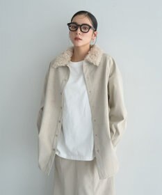 YECCA VECCA レザーライクシャツジャケット