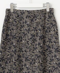 J.PRESS LADIES S 【洗える】ボタニカルプリント スカート