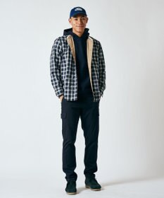 J.PRESS MEN マルチチェック×ナイロンタフタワッシャー リバーシブルシャツ