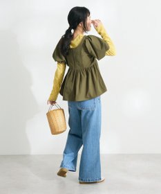 CRAFT STANDARD BOUTIQUE 花柄レースシャーリングプルオーバー