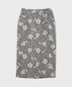GRACE CONTINENTAL ボタニカルジャガードスカート