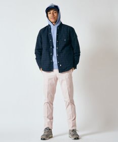 J.PRESS MEN マルチチェック×ナイロンタフタワッシャー リバーシブルシャツ