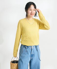 CRAFT STANDARD BOUTIQUE 花柄レースシャーリングプルオーバー