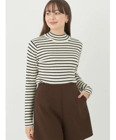 earth music&ecology やわらかタッチハイネックリブプルオーバー