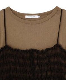 AMERICAN HOLIC 【2点セット】半袖Tシャツ＋チュールビスチェ