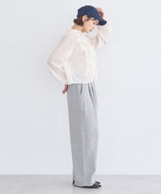 earth music&ecology フリルリボンブラウス