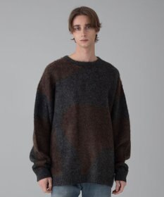 WEGO 【ユニセックス着用ITEM/MLサイズ展開】ファジーパターンプルオーバー