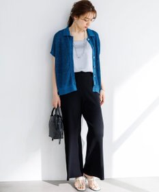 23区 L 【Lサイズ限定】レーヨンポリエステルストレッチ ニット パンツ
