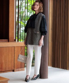 23区 【Oggi2月号掲載/新色追加】TRストレッチギャバ テーパードパンツ