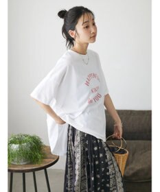CRAFT STANDARD BOUTIQUE シルケット天竺　ロゴＰＴ裾ラウンドチュニックＳ／Ｓ