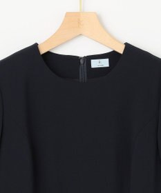 組曲 L 【KUMIKYOKU NAVY】コンフォータブルドレープ フレアワンピース