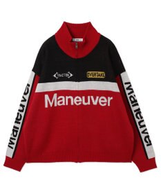 WEGO 【ユニセックス着用ITEM】レーシンググラフィックニットブルゾン