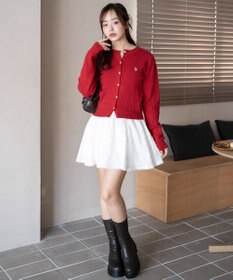 WEGO 【26年春新作】別注USPOLOケーブルニットカーデ