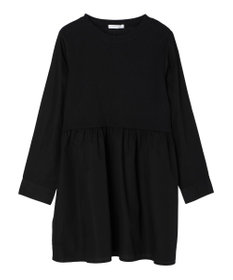 Green Parks リブドッキングカットソーボリュームチュニック