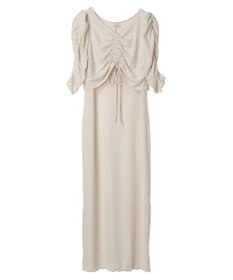 earth music&ecology やわらかカットソーレイヤード見えワンピース