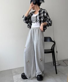 WEGO 【カップ付きインナー】グラフィックカップ付きリブタンク