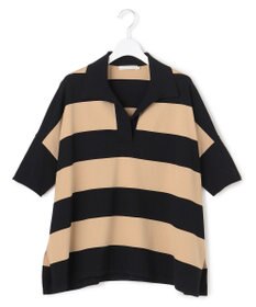 ICB L 【先行予約】VIS/NYハイゲージ 半袖ボーダーポロニット