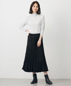 J.PRESS LADIES ライトマイクロスエード プリーツ スカート