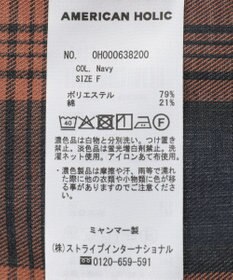 AMERICAN HOLIC チェックフードシャツ