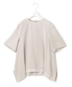 ICB 【接触冷感・UVケア・速乾・洗える】FluidBackSatin Tブラウス