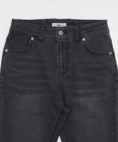 WEGO レースアップフリンジストレッチフレアデニムパンツ