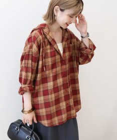 AMERICAN HOLIC チェックフードシャツ