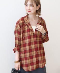 AMERICAN HOLIC チェックフードシャツ