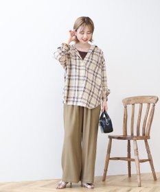 AMERICAN HOLIC チェックフードシャツ