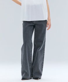 BEIGE， 【洗える】NAVIGLIO / フルレングスデニムバギーパンツ