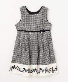 ANY KIDS モノトーン音符ジャンパースカート