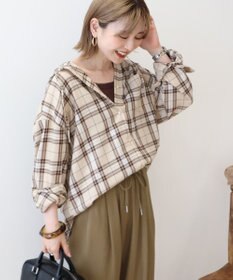 AMERICAN HOLIC チェックフードシャツ