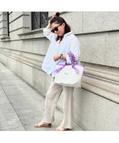 LA BAGAGERIE 【インスタグラマー Chiyoさん×LA BAGAGERIE】ギャザーリボンハンドルトート