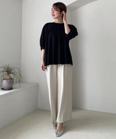 UNFILO 【11サイズ展開】 BEAUTY MOVE タックワイドパンツ