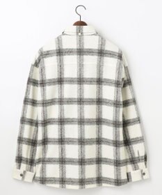 JOSEPH ABBOUD MOUNTAIN 【SPACE／UNISEX】フランネルジャージーブロック シャツ