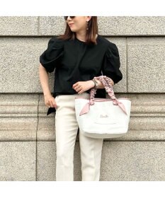 LA BAGAGERIE 【インスタグラマー Chiyoさん×LA BAGAGERIE】ギャザーリボンハンドルトート