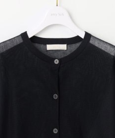 ANY SIS 【洗える】シアークルー カーディガン