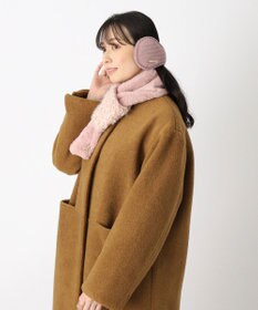 MOONBAT FURLA(フルラ) コーデュロイ×ファー バックアームイヤマフ