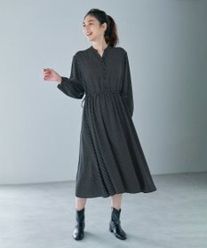 ANY 【洗濯機可能/ウエストゴム】ウエストギャザー ワンピース