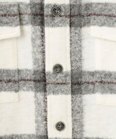 JOSEPH ABBOUD MOUNTAIN 【SPACE／UNISEX】フランネルジャージーブロック シャツ