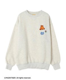 Green Parks ムジークタイガー／裏起毛刺しゅうプルオーバー